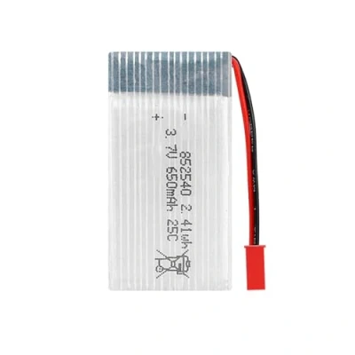 Immagine di Batteria Polimeri di litio 3.7V 650mAh 852540 Lipo Ricaricabile Ricambio ioni con JST 2P connettore per accessorio aereo Drone RC