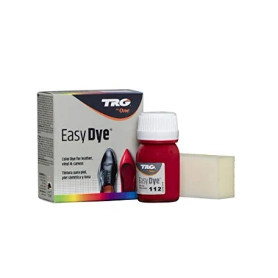 Immagine di TRG The One Easy Dye, colorante per il ripristino del colore delle scarpe in pelle, Rosso (112 Red), 25 ml