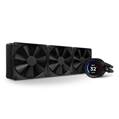Immagine di NZXT Kraken Elite 360 Dissipatore a liquido AIO per CPU 360mm Display LCD grandangolare personalizzabile da 2.36&quot;&quot; GIF, immagini Pompa ad alte prestazioni 3 x ventole F120P Nero