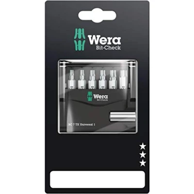 Immagine di Wera 867/1 Z Mini Check TORX® 05073404001 Kit inserti 7 parti TORX interno