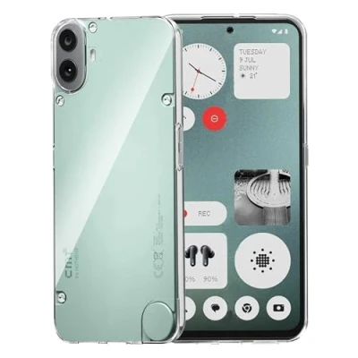Immagine di FDHYFGDY custodia per Nothing CMF Phone 1 Cover, telefono in silicone antiurto trasparente, paraurti TPU trasparente sottile e morbida