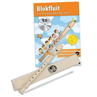 Immagine di Cascha HH 1510 NL Flauto Dolce con Diteggiatura Barocca, Metodo in Olandese e CD, Set Libro