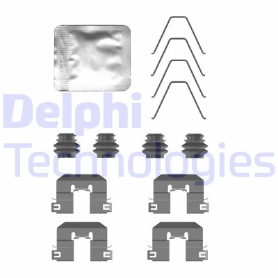 Immagine di DELPHI LX0758 Kit accessori, Pastiglia freno
