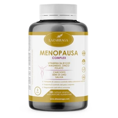 Immagine di LAZARRAGA Menopausa Integratori Pancia piata, Trattamento della 3 mesi, Allevia il Gonfiore Addominale, di Mesi Piatta Vampate