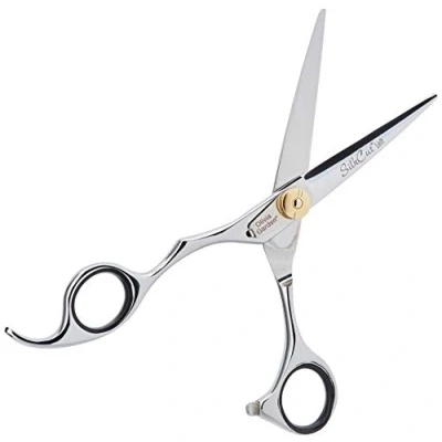 Immagine di Olivia Garden Silkcut 5.0&quot; Forbici per Destri Taglio di Precisione, Manico Ergonomico, Parrucchieri Professionisti
