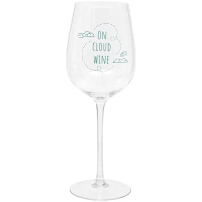 Immagine di Bicchiere da vino umoristico &#039;On Cloud Wine&#039;, 420 ml