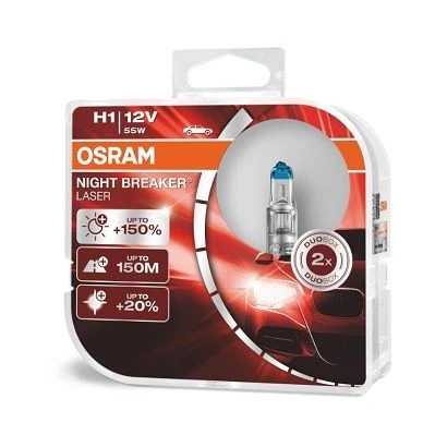 Immagine di OSRAM 64150NL HCB Lampadina alogena Night Breaker® Laser Next Generation H1 55 W 12 V