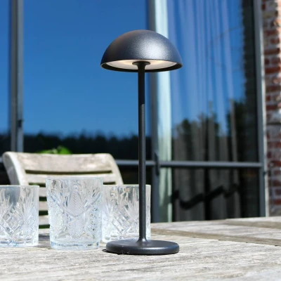 Immagine di Lucide LED da tavolo esterni Joy, accu, dimming, nero