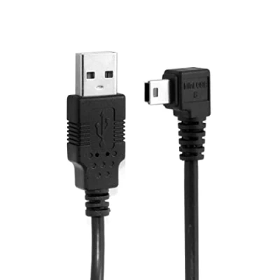 Immagine di chenyang Mini USB CAVO 2.0 a B 5PIN DATI ESTENSIONE 90 gradi lasciati angolati 1.8M