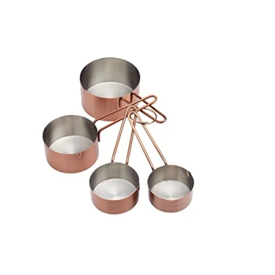 Immagine di MASTERCLASS Kitchen Craft Master Class Misurini in Acciaio Inox (Confezione da 4), Finitura Rame