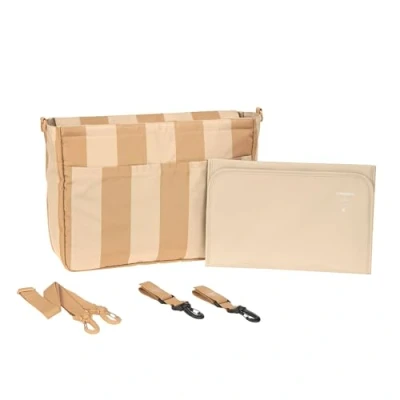 Immagine di LÄSSIG Organizzatore per carrozzina bebè borsa con attacco e tracolla/Casual MIX Multi Bag beige/camel