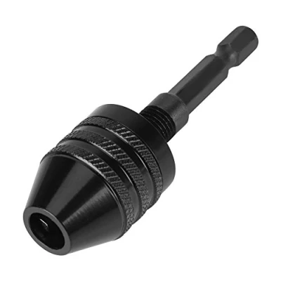 Immagine di pinza per mandrino autoserrante, 1/4 pollici Codolo esagonale Capacità dell&#039;adattatore autocentrante senza chiavetta 0,8 8 mm trapano avvitatore elettrico