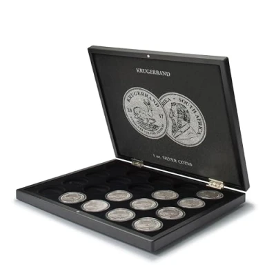 Immagine di Leuchtturm 361478 Astuccio per Monete VOLTERRA 20 d&#039;Argento Sudafrica Krugerrand in Capsule 1 Oz/Once