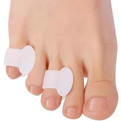 Immagine di Separatore Dita Piedi Mignolo Silicone, 4 Pezzi Separatori Distanziatori Mignolo, Divaricatore Per Le Dei Piedi, Proteggi Evitare Sfregamenti E Alleviare La Pressione