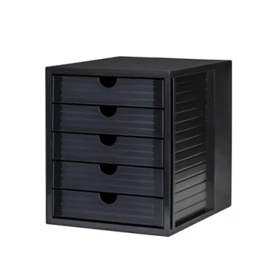 Immagine di HAN SYSTEMBOX KARMA 14508 13 Cassettiera Nero DIN A4, C4 Numero cassetti: 5