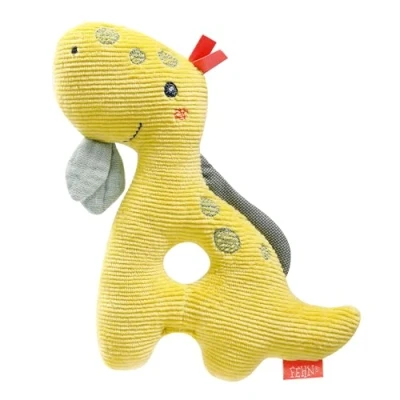 Immagine di Fehn 051117 Anello Dino Giocattolo motorio con sonaglio Promuove giocosamente l&#039;apprendimento della prima infanzia, fedele compagno per neonati e bambini a partire da 0+ mesi