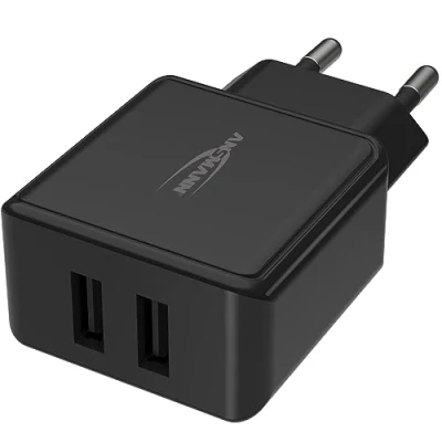 Immagine di Ansmann HomeCharger HC212 Caricatore USB 12 W Presa di Corrente uscita max. 2400 mA Num. uscite: 2 x A 2.0