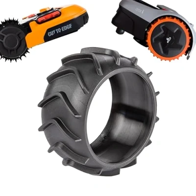Immagine di ROBO CLAWS Protezione per ruota XL, miglioramento della trazione Worx Landroid, profilo robot tosaerba, rivestimento rialzato, S M L S300 M500 M700 L800 L1000 anche Plus 90 mm