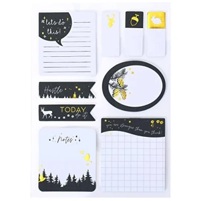 Immagine di Bullet Journal note adesive Winter Forest 9 diversi blocchi di per il periodo natalizio da fare tuo notebook set 3