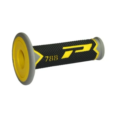 Immagine di Progrip Manopole MX 788 228 Tripla Densità Rosso/Giallo/Nero