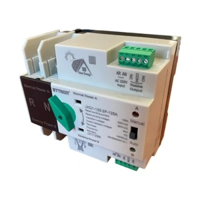 Immagine di A2ZWORLD Interruttore di Trasferimento Automatico, ATS 2P 125A, Commutatore Trasferimento, Selettori Elettrici, Doppia Alimentazione
