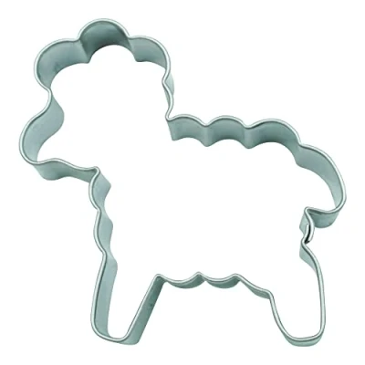 Immagine di BekkiB 3982 Tagliapasta &quot;Piccolo agnello&quot; Stampino Per biscotti Pasqua in acciaio inox Dimensioni 4,8 x 4,5 cm cuocere e