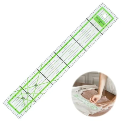 Immagine di 30 cm x 5 Righello Sartoriale,Righello per Cucito Patchwork,Measuring Tools di Misurazione Dell&#039;angolo in Acrilico Cucito,Sartoria,Patchwork