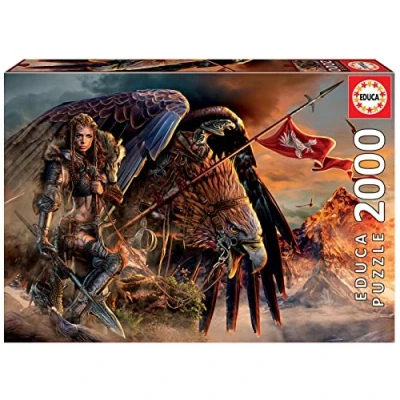 Immagine di Educa Puzzle da 2000 pezzi per adulti Eagle Rider. Misura del puzzle: 96 x 68 cm. Include colla FIX puzzle. Consigliato a partire dai 14 anni (19277)