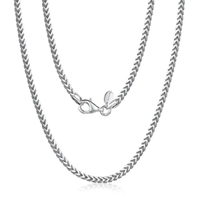 Immagine di Amberta Collana da Uomo in Argento Sterling 925: 50 cm