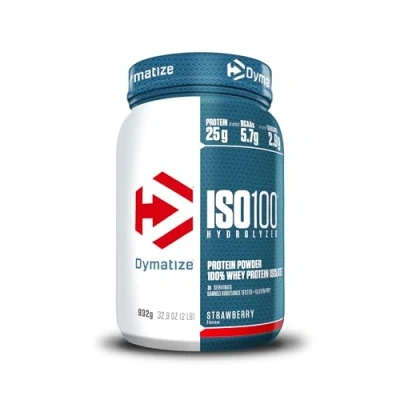 Immagine di Dymatize ISO 100 Hydrolyzed Strawberry 932g Proteine del siero di latte idrolizzate e isolate in polvere