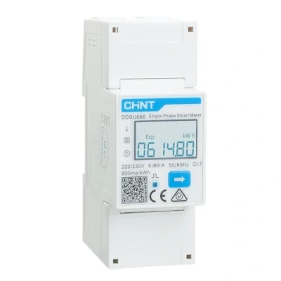 Immagine di CHINT DDSU666 Contatore di energia elettronico intelligente monofase DIN35mm elettricità 5 (80) A Connessione diretta senza interfaccia RS485