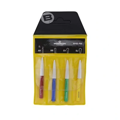 Immagine di Bergeon 30102 P04 Assortimento di 4 Oliatori Set Attrezzi per Orologiai, Multicolore, moderno