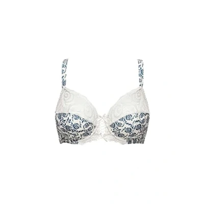 Immagine di Sans Complexe Amelie Print 70AAG76 Reggiseno Classico con Ferretto, Imprime Floral Ivoire/Bleu, 90C Donna