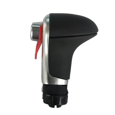 Immagine di Cakievro Pomello del cambio automatico con guida a sinistra, in pelle, per Audi A6 C6 A3 8P A4 B8 A5 Q5 (pomello cambio)