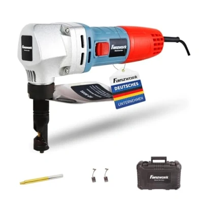 Immagine di FANZWORK Knabber Nibbler Cesoie per lamiera, 600 W (con valigetta e 2 timbri)
