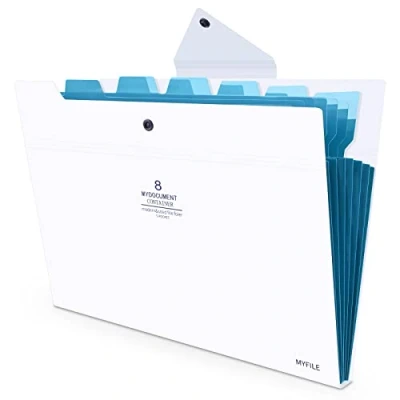 Immagine di HAISSKY Cartella Portadocumenti A4 Espansione Della di File Letter Tasche Carta Organizzatore Documenti Fisarmonica, 8