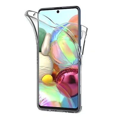 Immagine di AICEK Cover Compatible Samsung Galaxy A71, 360Full Body A71 Silicone Case Molle di TPU Trasparente Sottile Custodia per (6.7 Pollici)