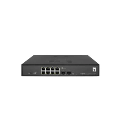 Immagine di LevelOne GES 2110P Hilbert Switch Gigabit PoE Smart Lite a 10 porte, 8 uscite PoE, 2 x SFP, 802.3at/af 130 W