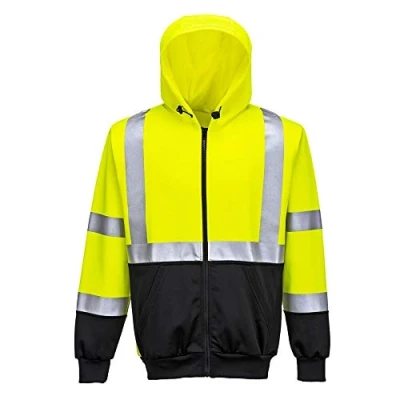 Immagine di Portwest B315 Felpa con Cappuccio Bicolore ad Alta Visibilità, Giallo/Nero, 5XL