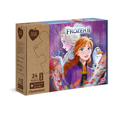 Immagine di Clementoni Puzzle Maxi Frozen 2 Disney 24pzs, Italia Play for Future 24 Pezzi Materiali 100% riciclati Made in Italy, Bambini 3 Anni+, Multicolore, One size, 20260