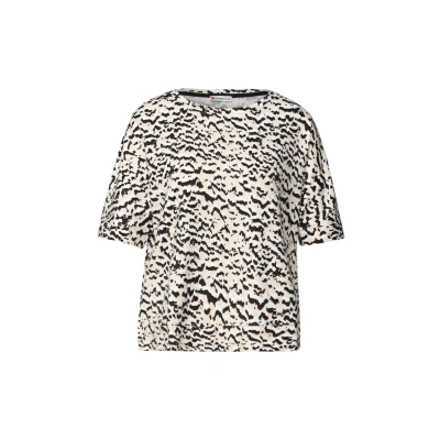 Immagine di Street One Gemustertes Batwing Tshirt con stampa, Donna, Taglia: 48, Beige