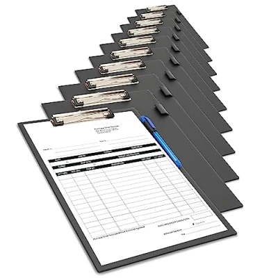 Immagine di Rapesco 1745 Confezione Business: 10 Portablocchi Standard, A4+, Nero