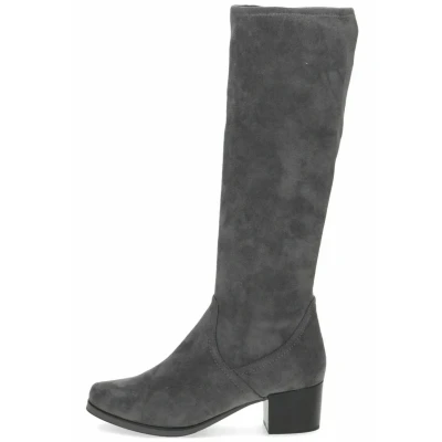 Immagine di Caprice Stivali alti, Donna, Taglia: 38.5, Dk grey str Tessuto