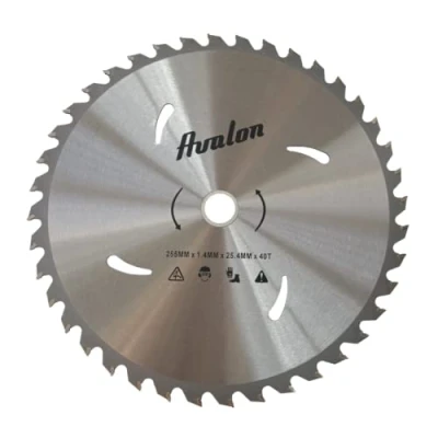 Immagine di Avalon Pro Disco da 40 denti professionale per decespugliatore, lama speciale steli legnosi, 255 x 1,4, lunghezza del dente widia 6,0 mm