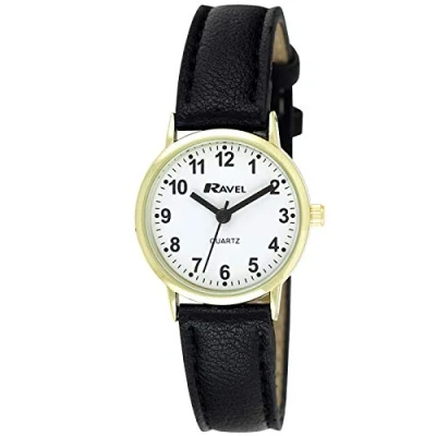 Immagine di Ravel Orologio classico giornaliero da donna Quarzo analogico R0129.15.2 Colore oro/nero/Quadrante numerato
