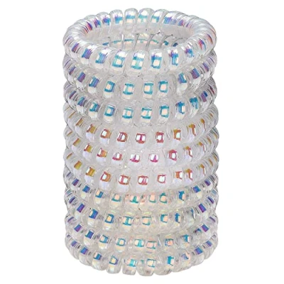 Immagine di JessLab Elastici Spirale per Capelli, 10 Pezzi Senza Tracce in Plastica Coda di Cavallo, Accessorio Ragazze e Donne, Colori Assortiti (Set 8)