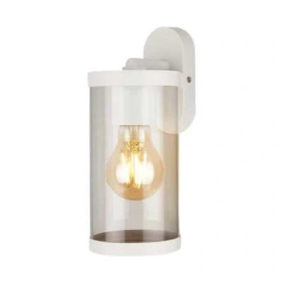 Immagine di V TAC VT 1149 Lampada LED da parete portalampada E27 trasparente applique corpo bianco IP44 23020