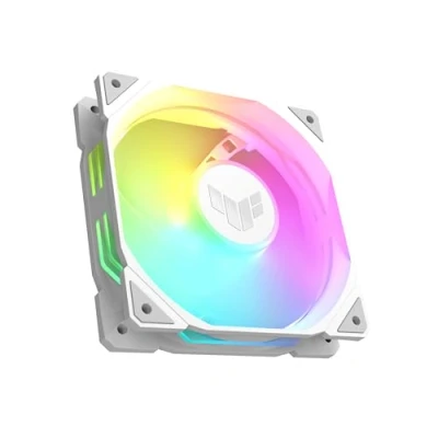Immagine di Asus TUF GAMING TR120 FAN ARGB WH Ventola per PC case Bianco (L x A P) 120 28 mm incl. Illuminazione LED