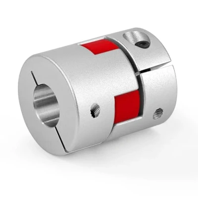 Immagine di D25 L30 Albero di Accoppiamento Prugna, Morsetto Flessibile Accoppiatore in Lega Alluminio, Connettore Motore Passo CNC (8 x 10 mm)