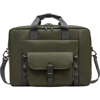 Immagine di HP Borsa Modulare per Notebook fino a 15.6&quot;, 3 Prodotti in 1, Tasche Interne e Esterne, Vani Imbottiti, Resistente all&#039;Acqua, Tracolla Removibile, Creata con Materiale Riciclato, Grigia/Verde